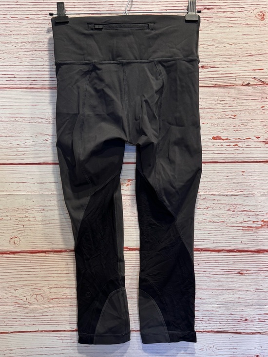 Lululemon Throwback Inspire High-
Rise Crop 21" in Graphite Grey / Black Sz 4 - Picture 9 of 14